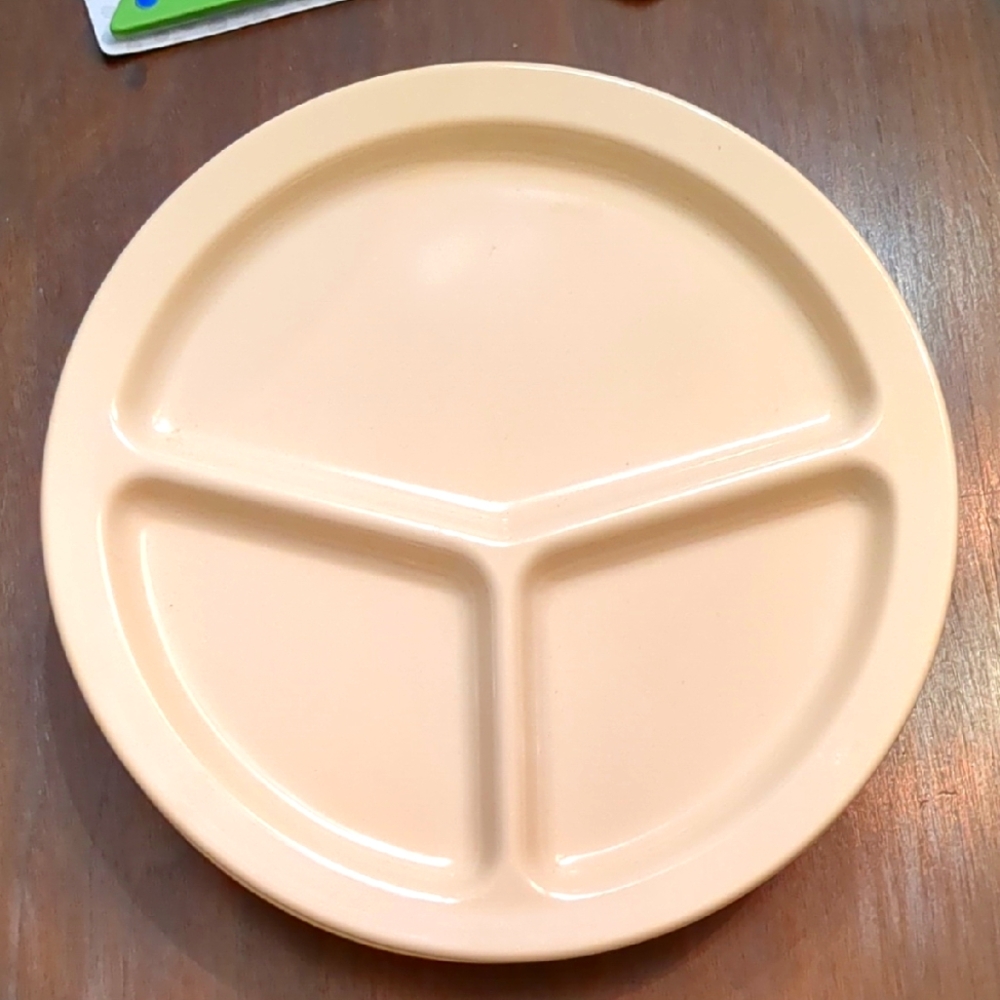 Lot of 7 Carlisle 10" Divided Plates